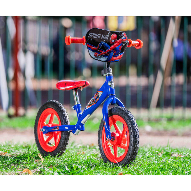 Spiderman Draisienne pour Garçon et enfants de 2 à 4 Ans Bleu et Rouge