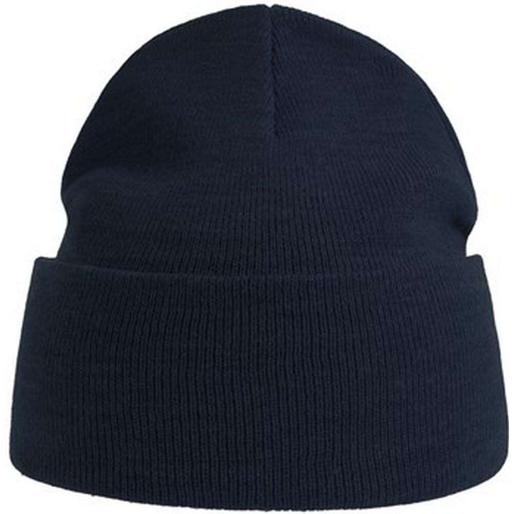 Unisex Adult Pure Recycled Beanie (Navy) 1/3