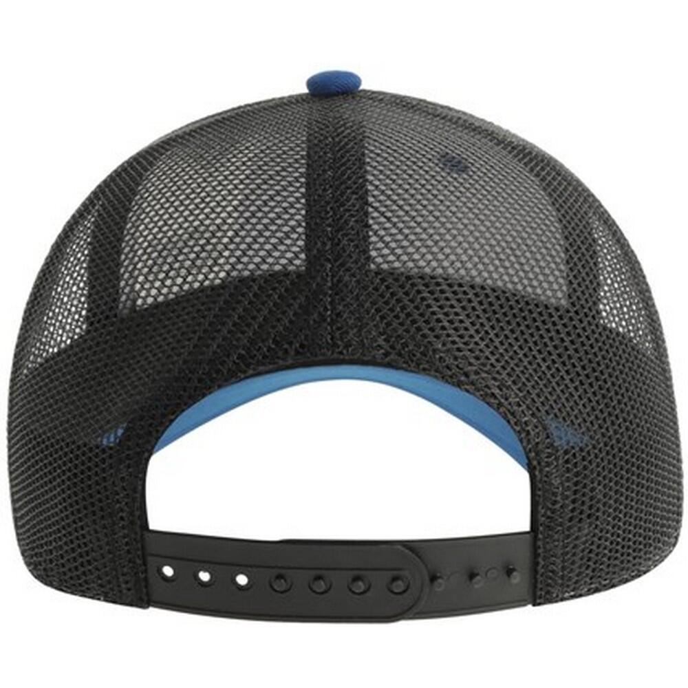 Unisex Adult Zion 6 Panel Recycled Trucker Cap (Royal Blue/Black) 2/3