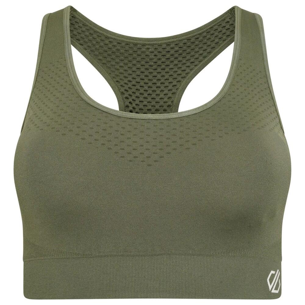 DARE 2B Womens/Ladies Dont Sweat It Sports Bra (Duck Green)