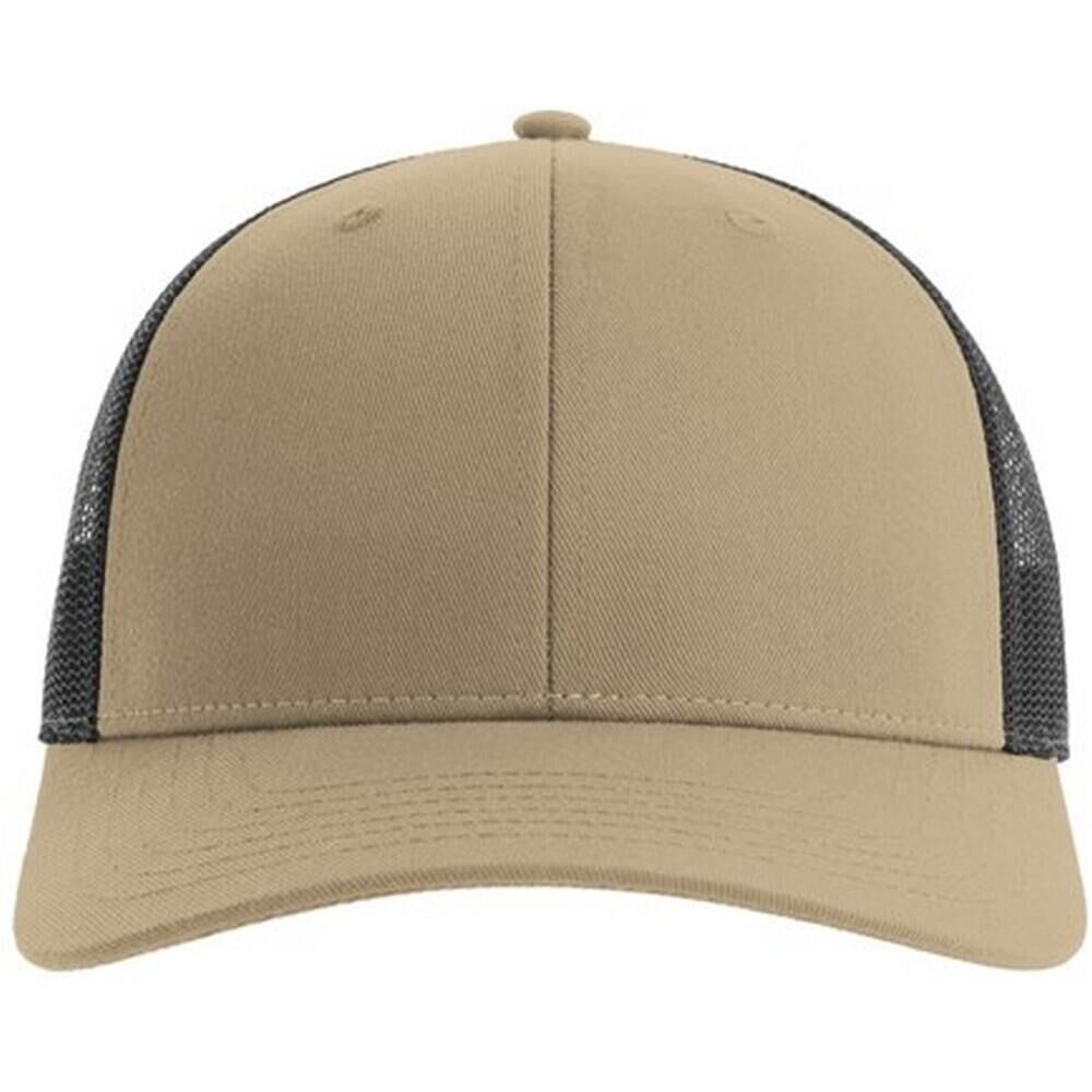 ATLANTIS Unisex Adult Bryce 5 Panel Trucker Cap (Khaki/Black)