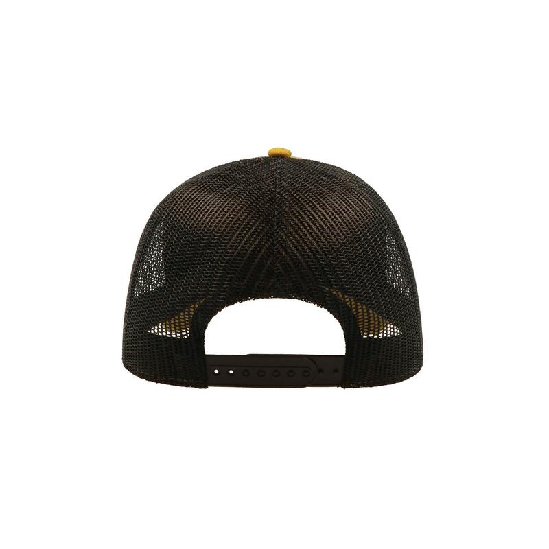 Casquette style trucker RAPPER Mixte (Jaune foncé / Noir)