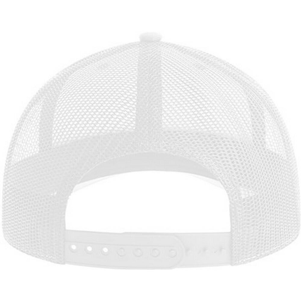 Unisex Adult Bryce 5 Panel Trucker Cap (White) 2/3