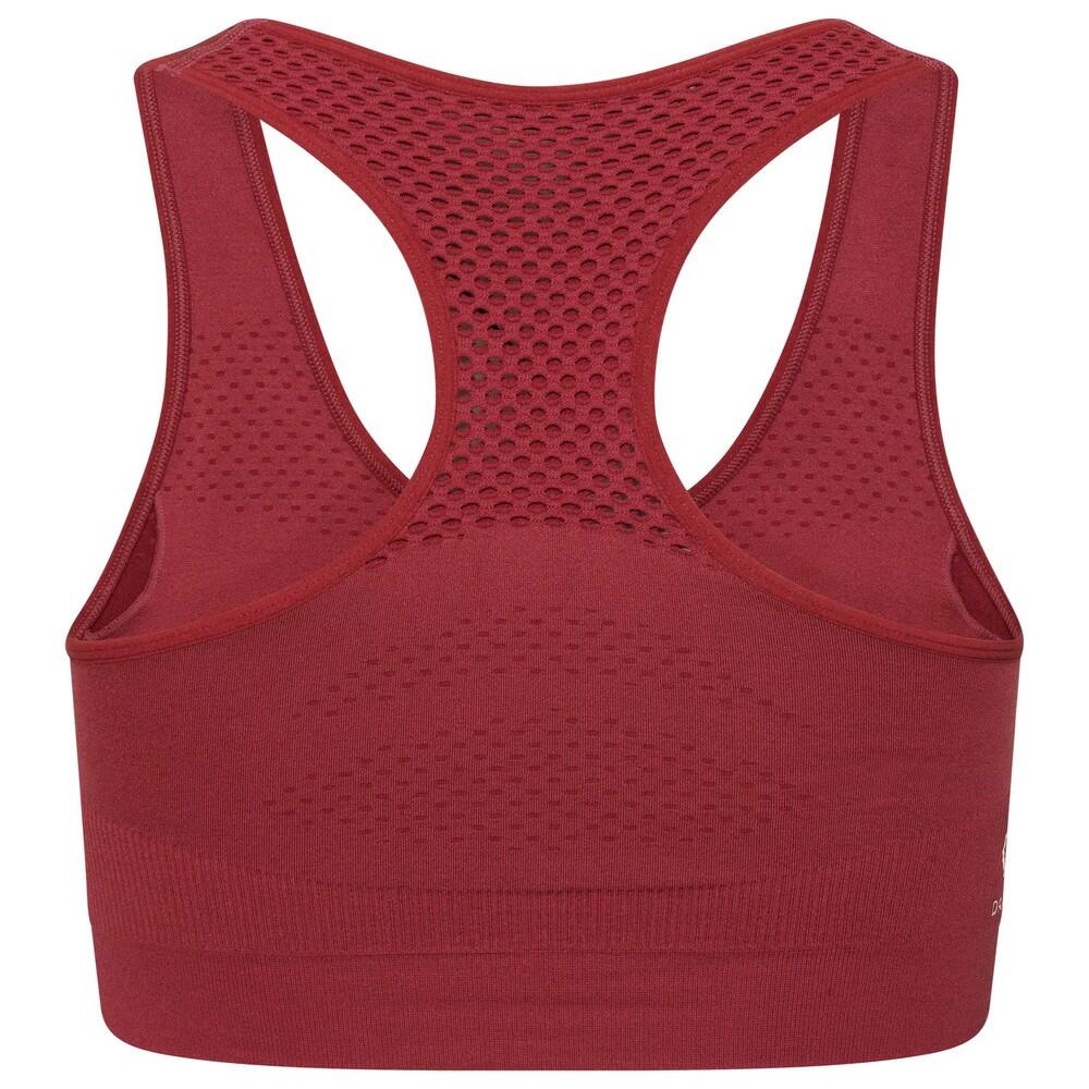 Womens/Ladies Dont Sweat It Sports Bra (Earth Rose) 2/4