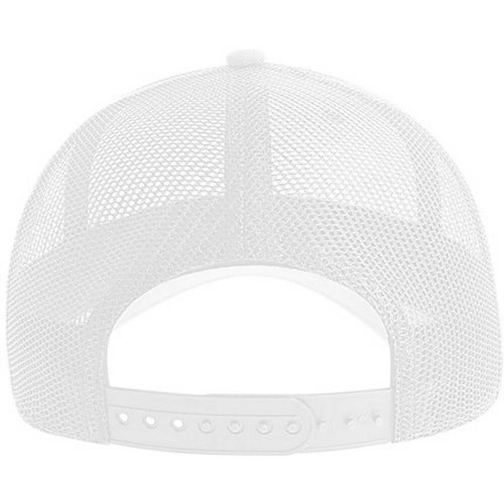 Unisex Adult Zion 6 Panel Recycled Trucker Cap (White) 2/3
