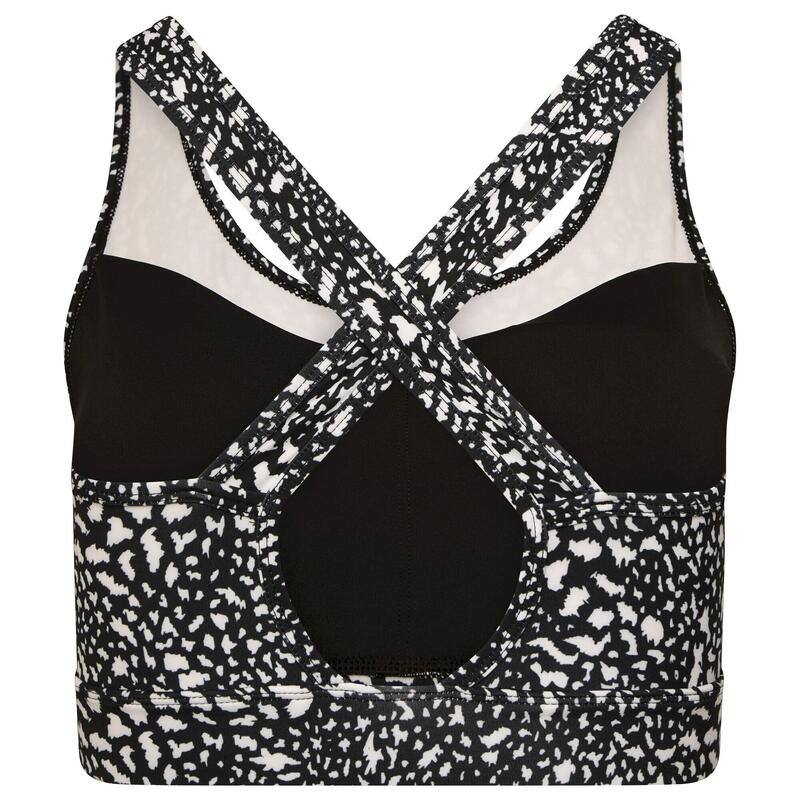 Brassière de sport MANTRA Femme (Noir / Blanc À pois)