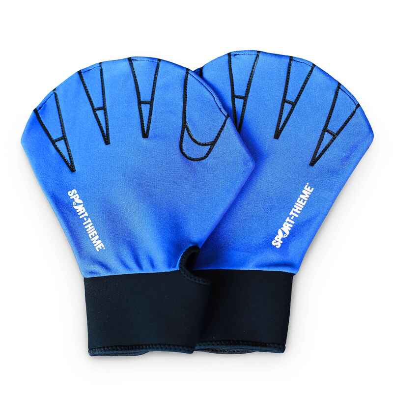Sport-Thieme Aqua-Fitness-Handschuhe, L, 26,5x19 cm, Blau