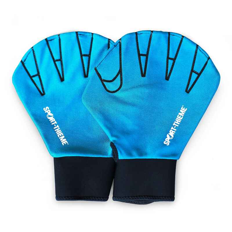 Sport-Thieme Aqua-Fitness-Handschuhe, S, 23,5x16,5 cm, Türkis