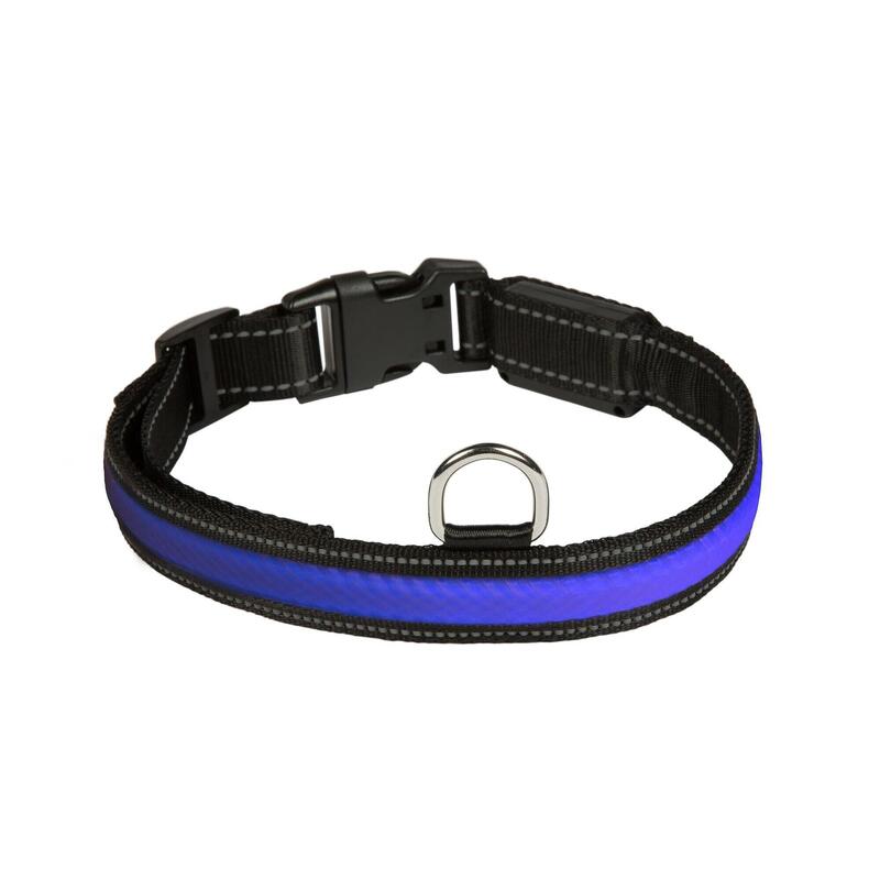 "RGB LIGHT COLLAR Oplaadbare" 3 kleuren verlichte hondenhalsband