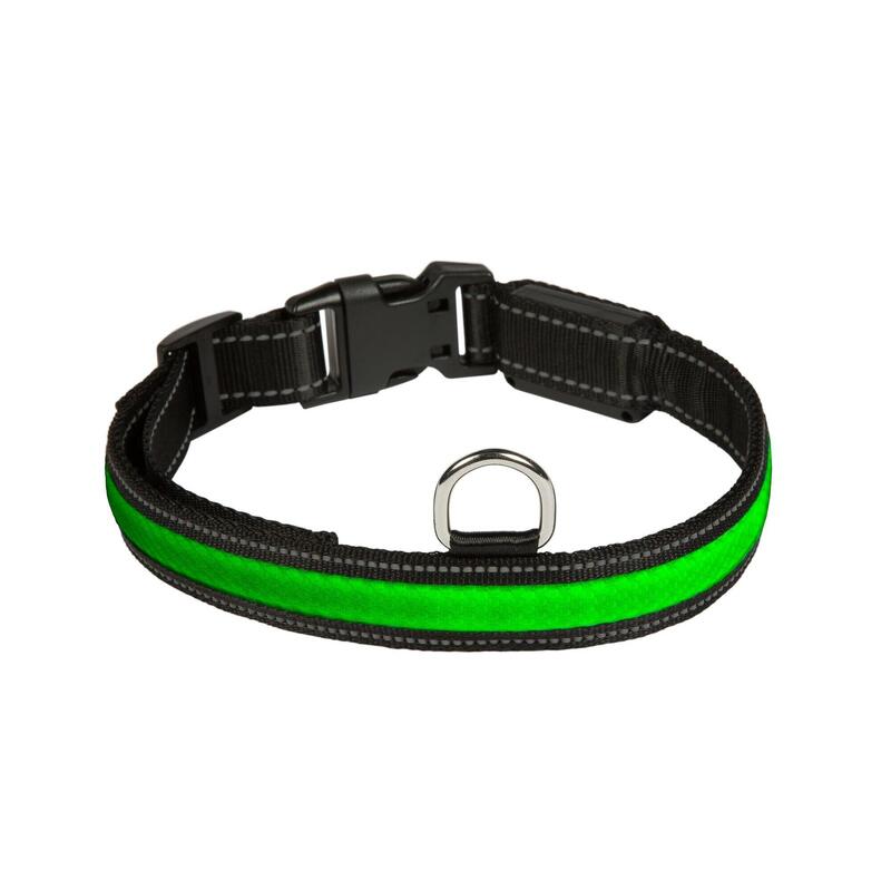 "RGB LIGHT COLLAR Oplaadbare" 3 kleuren verlichte hondenhalsband