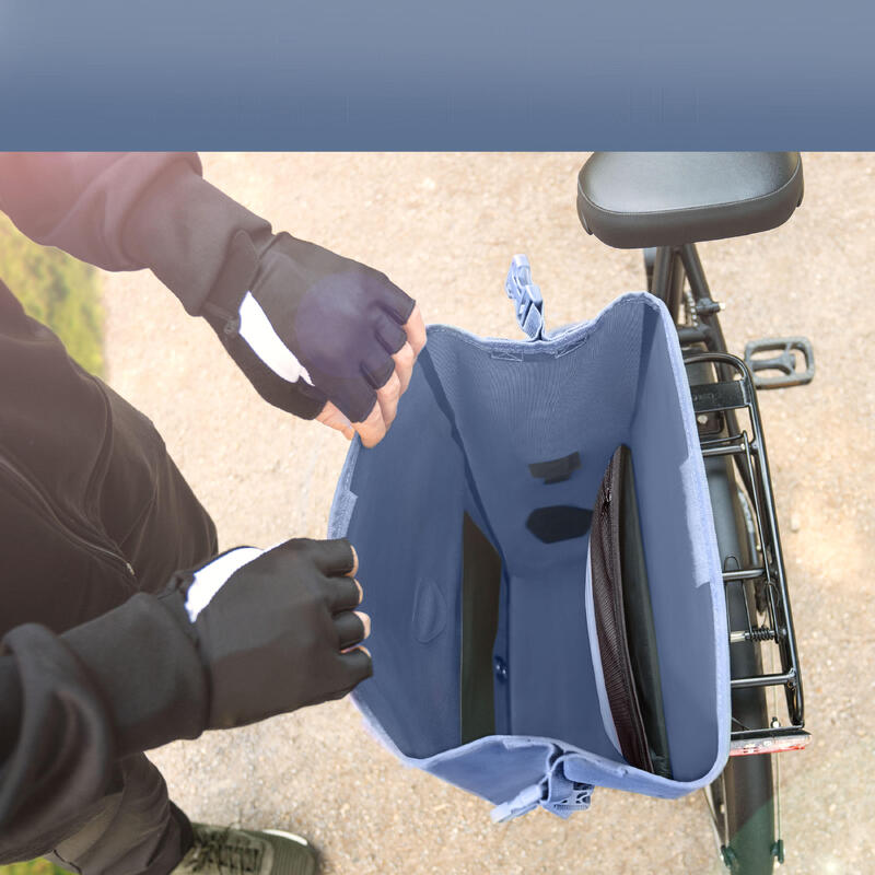 Borsa da bicicletta e borsa a tracolla in plastica riciclata - ValkOcean