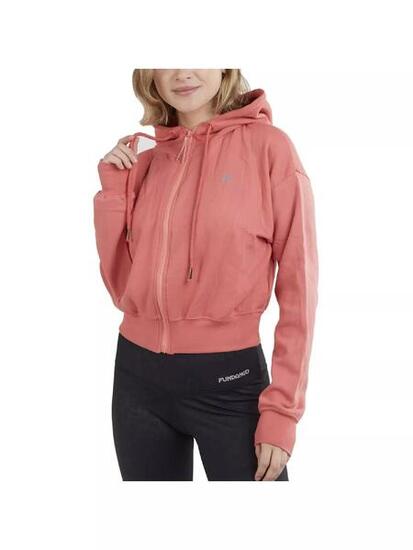 Kapuzenpullover Draug Crop Hoodie Damen - grau