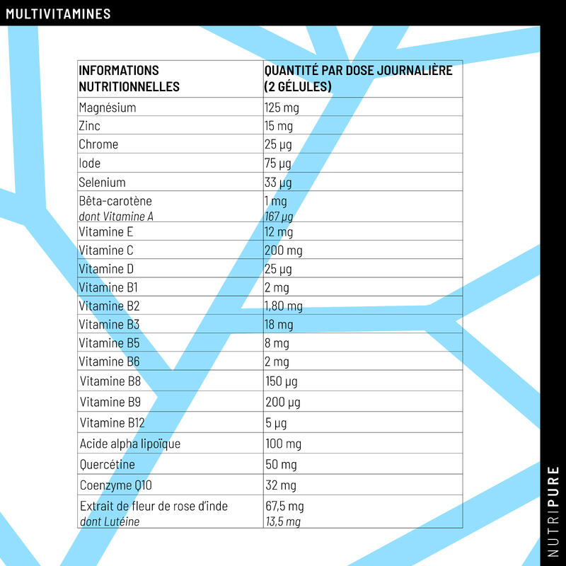 Multivitamines 60 gélules Nutripure