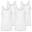 Herenonderhemd Set van 4 | Naadloze Tanktop | Axis shirt | Wit