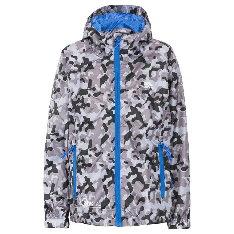 Imperméable pliable Qikpak Enfant (Camouflage gris)