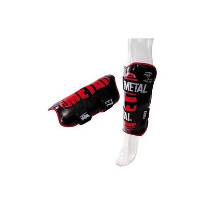 Anatomische scheen- en voetbeschermer metal boxe