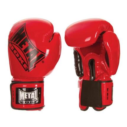 Metal Boxe Gants Entrainement / Compétition Rouge 10 oz
