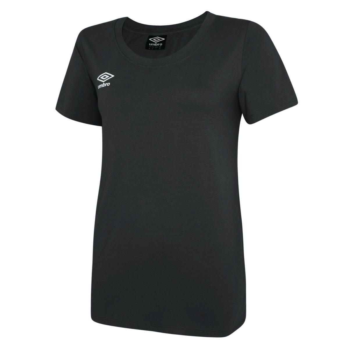 UMBRO Womens/Ladies Club Leisure TShirt (Black/White)