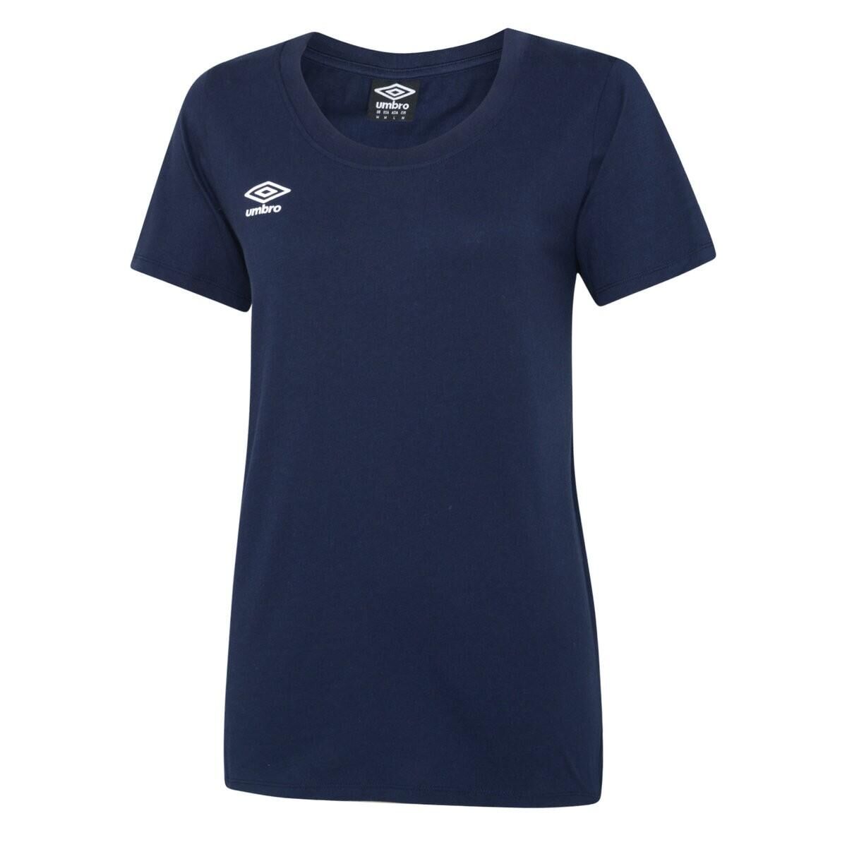 UMBRO Womens/Ladies Club Leisure TShirt (Navy/White)