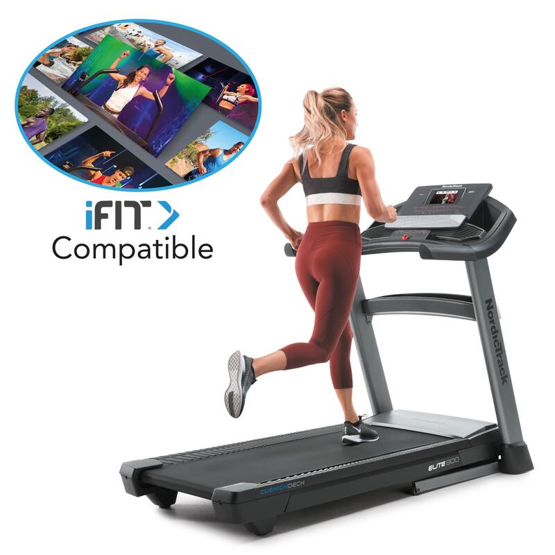 Tapis de course Elite 900 connecté iFIT/ 20km/h / Écran tactile 7" HD