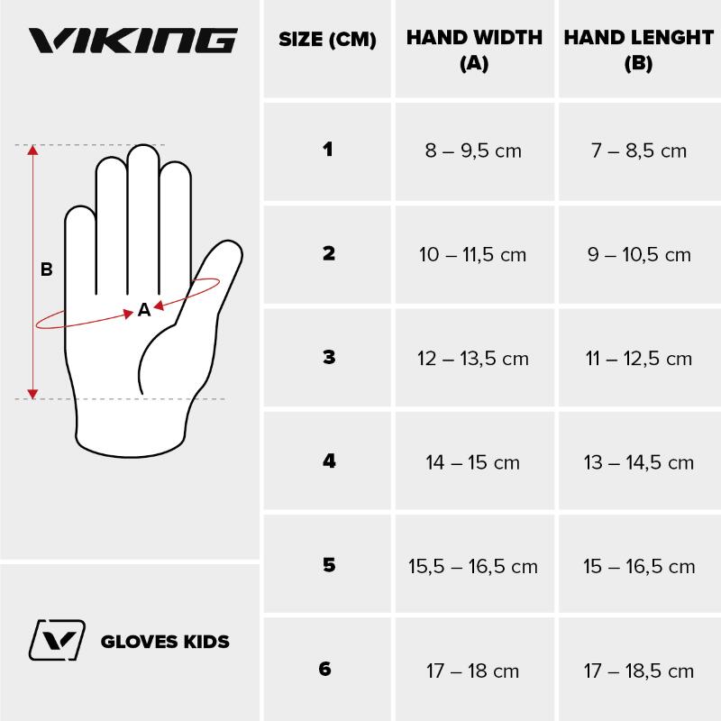 Rękawice narciarskie dziecięce  Viking Mailo Kids, z membraną i długim mankietem 2/2