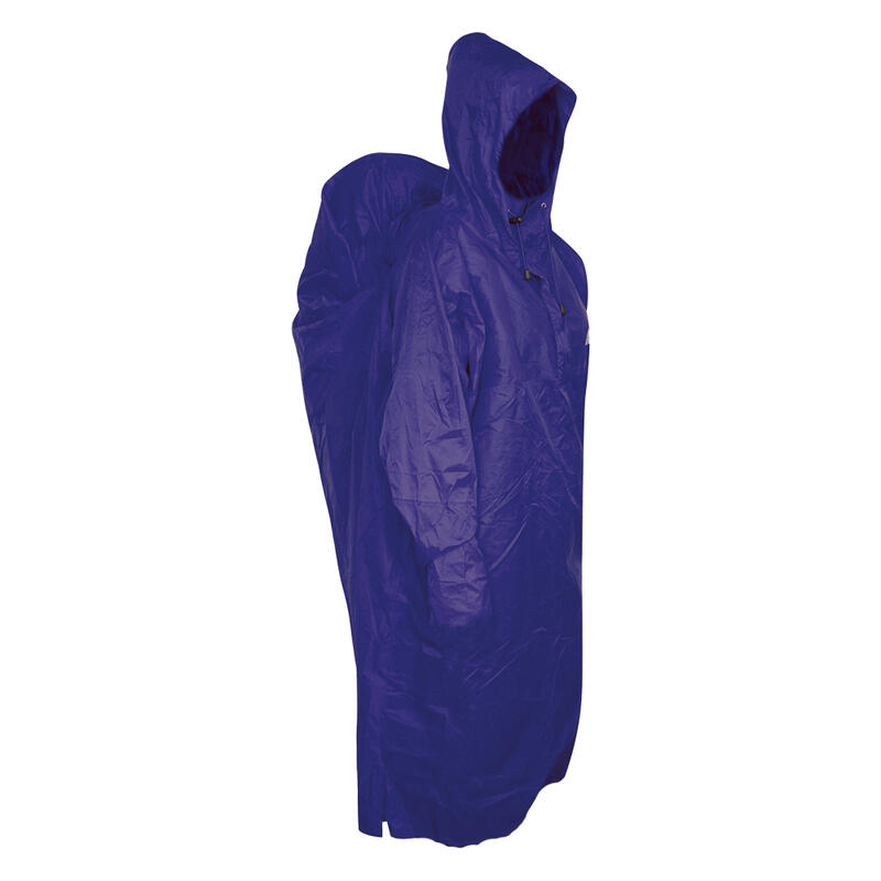 Casaco de chuva azul com proteção para mochilas Marsupio