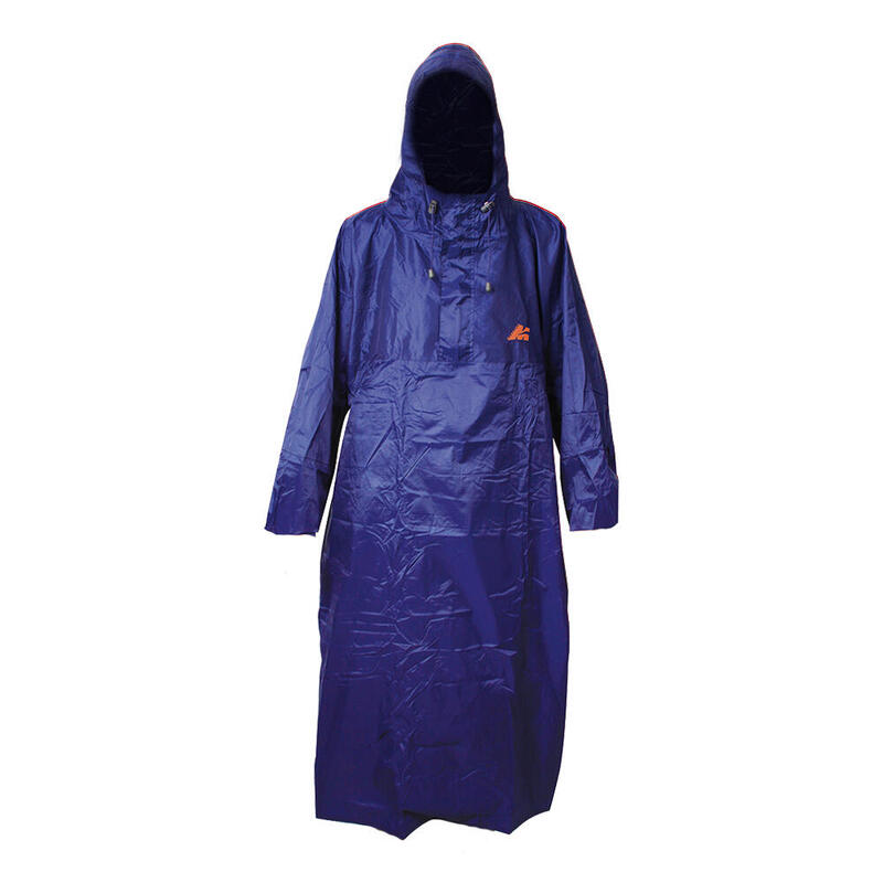 Casaco de chuva azul com proteção para mochilas Marsupio