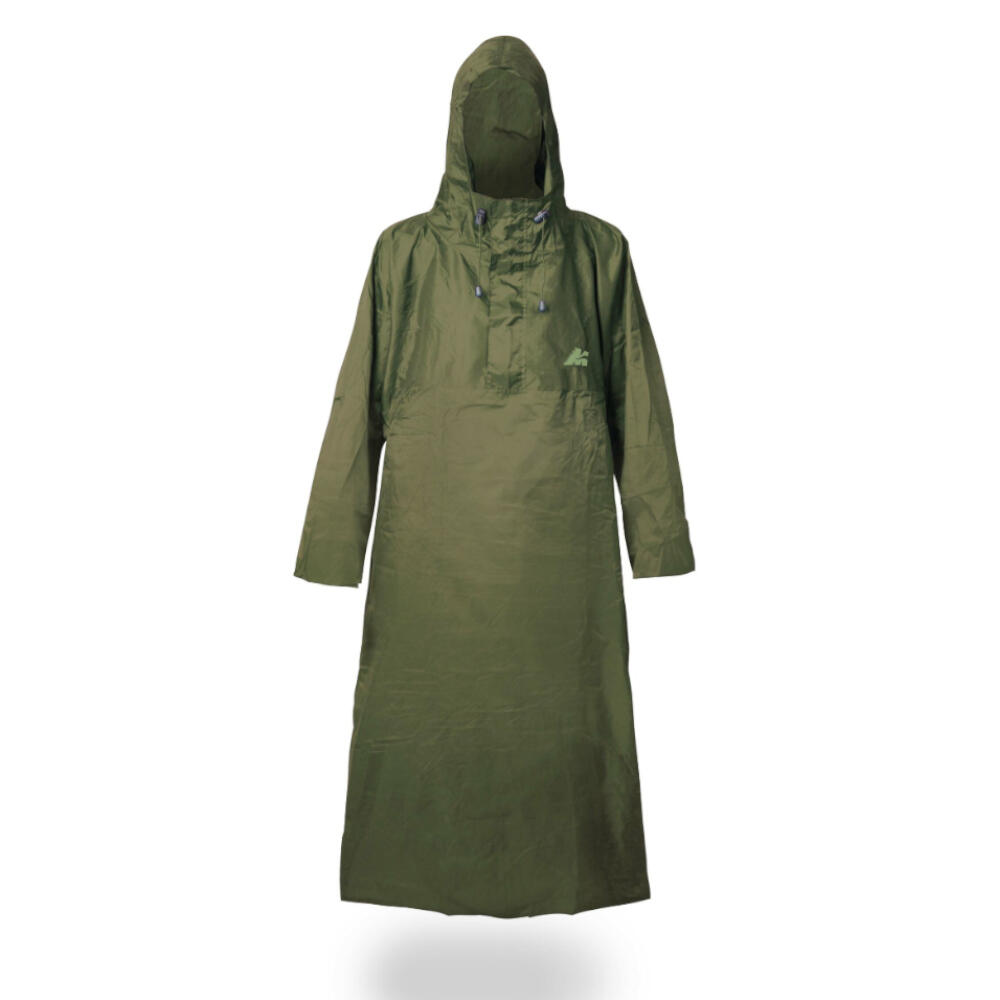 Chubasquero verde con protección para mochila Marsupio 3/3