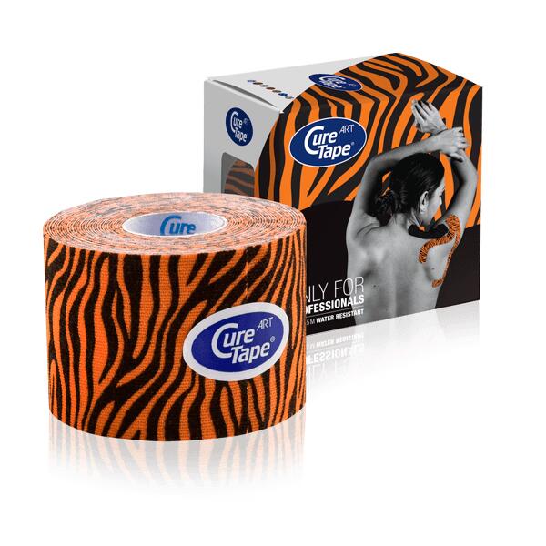 Curetape - Curetape Art Tiger – Kinesiologie Tape - Bande De Kinésiologie - Multicolore|noir|orange|rouge - Taille Unique - Decathlon