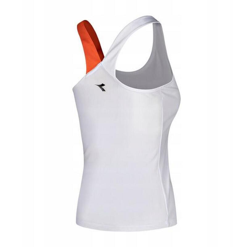 Koszulka do tenisa bez rękawów damska Diadora L. TANK optical white