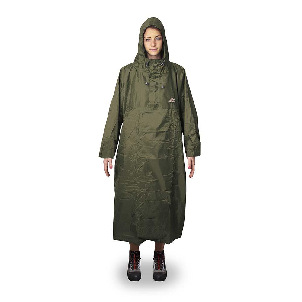 MARSUPIO Casaco de chuva verde com proteção para mochilas Marsupio