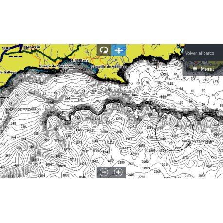 Carta nautica del Mediterraneo spagnolo