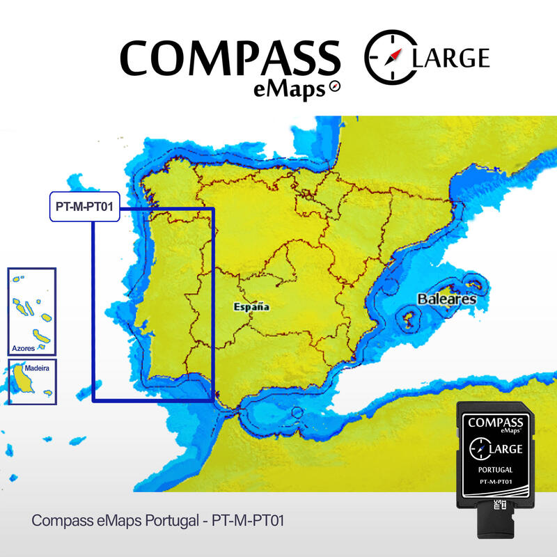 Carta Naútica Compass eMaps Portugal