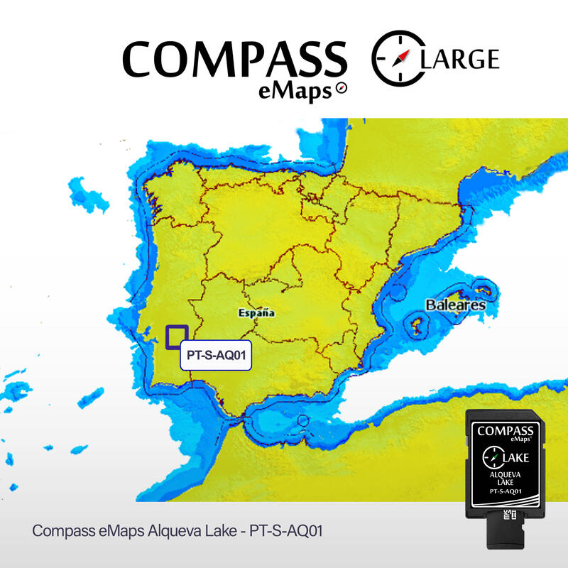 Carta náutica Compass eMaps Lago Alqueva