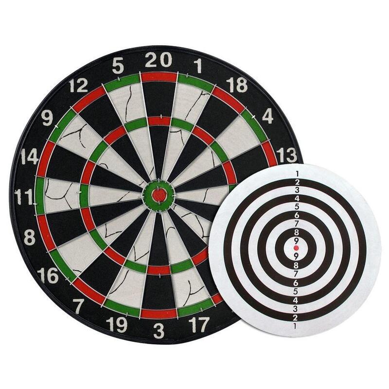 Beflockte Dartscheibe – Offizielle Größe – Inklusive Darts – Orion