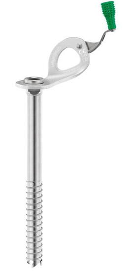 Petzl Laser Speed broche à glace 21 cm verte, manivelle pliable, 3 dents acier