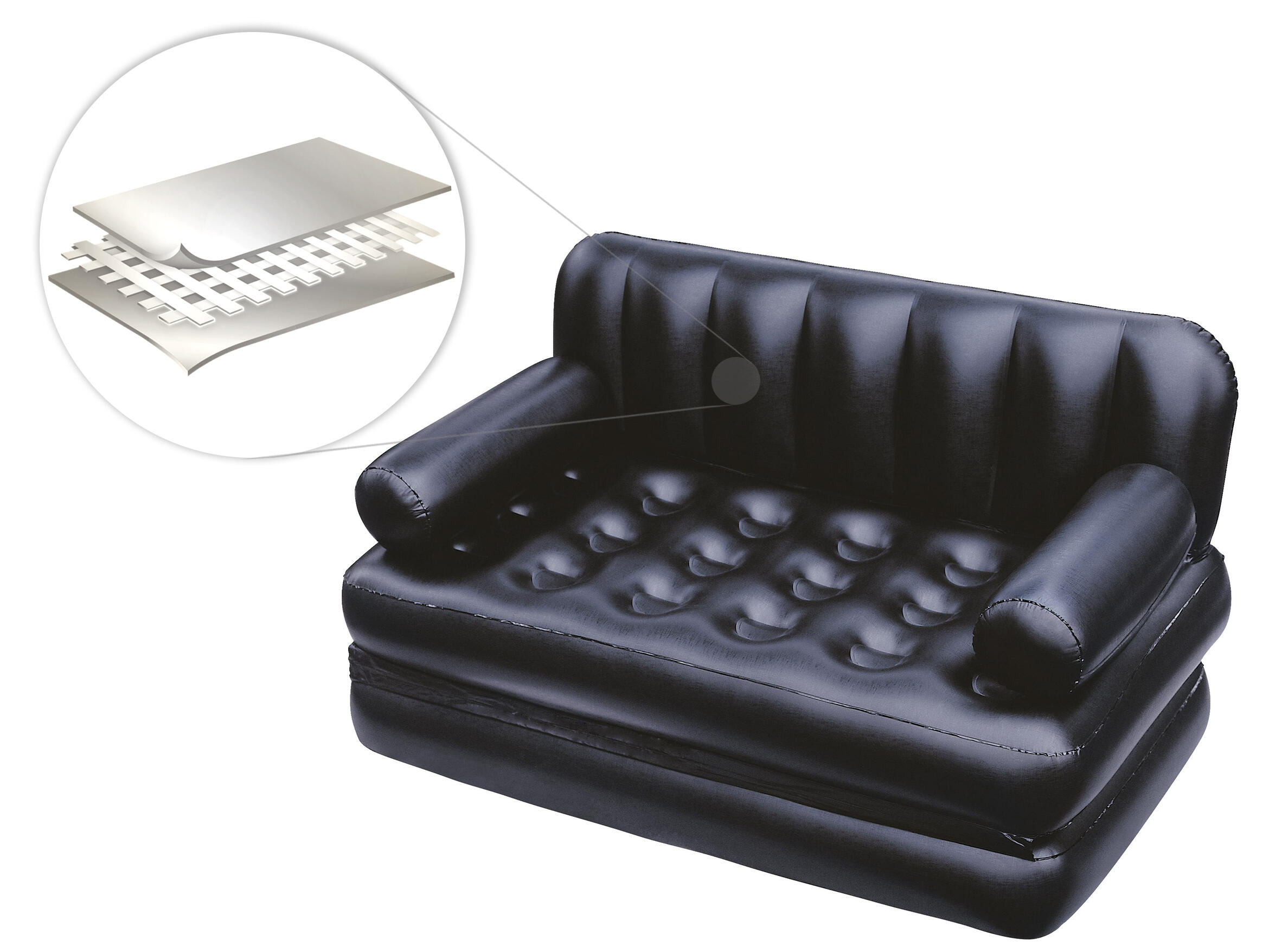 Fauteuil gonflable Bestway Noir 2/7