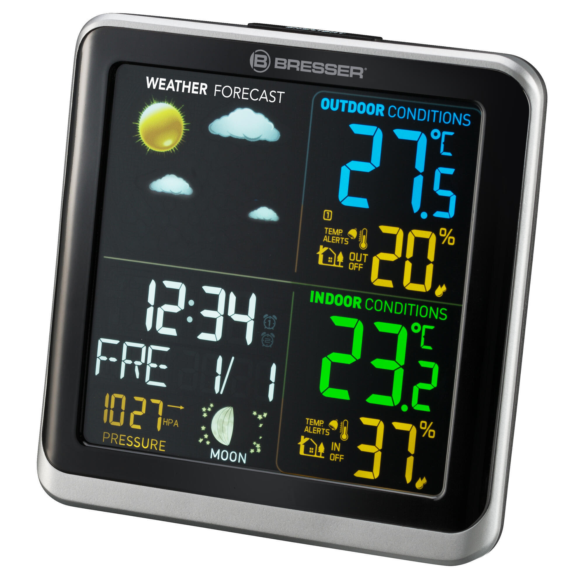 météo Station Climatrend-BRESSER  TB avec affichage de couleur LCD 2/7