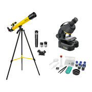 Kit telescopio + microscopio per principianti -National Geographic