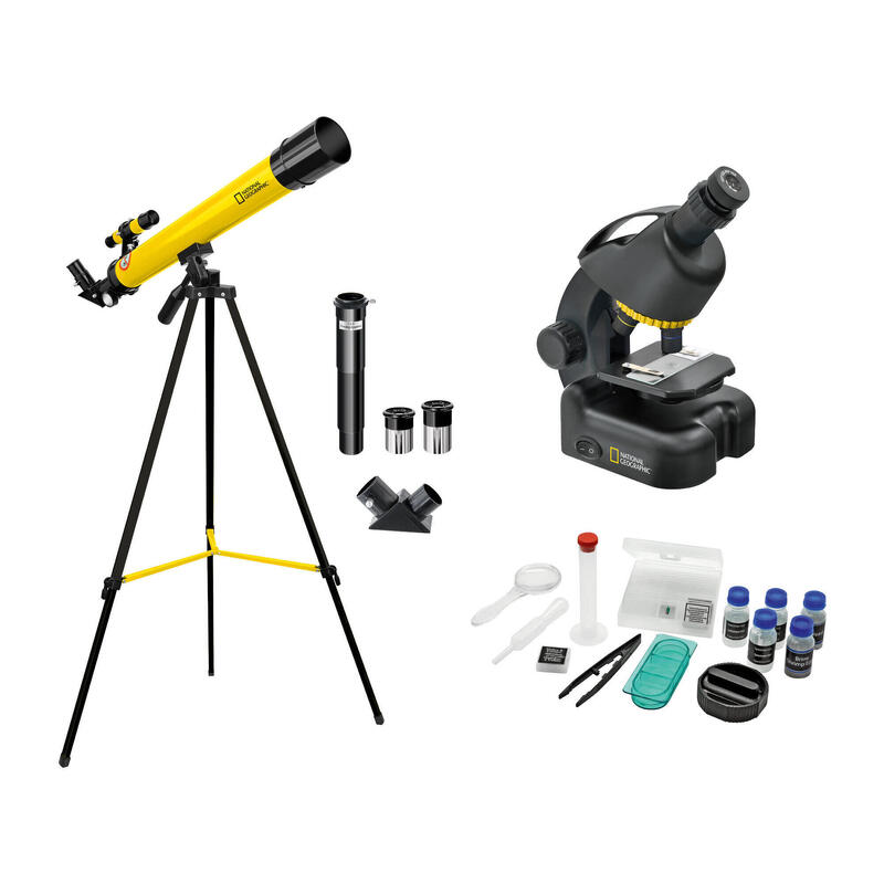 Kit de Telescopio + microscopio para Principiantes -National Geographic