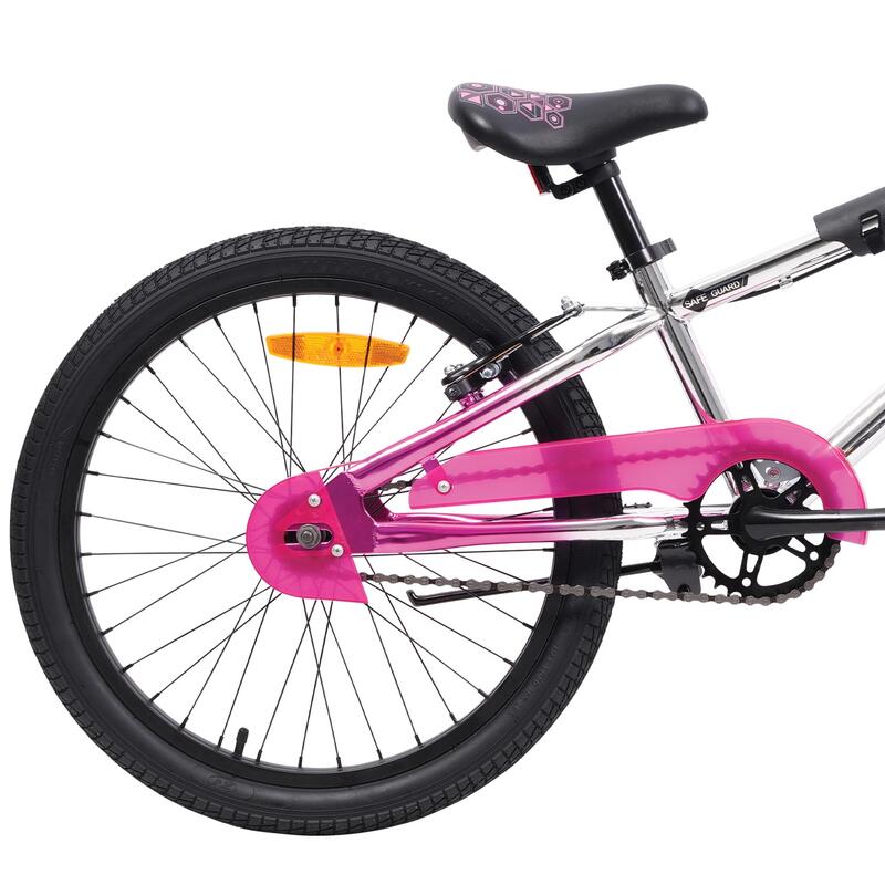 Bicicleta Safeguard 20" - Rosa/Plateada