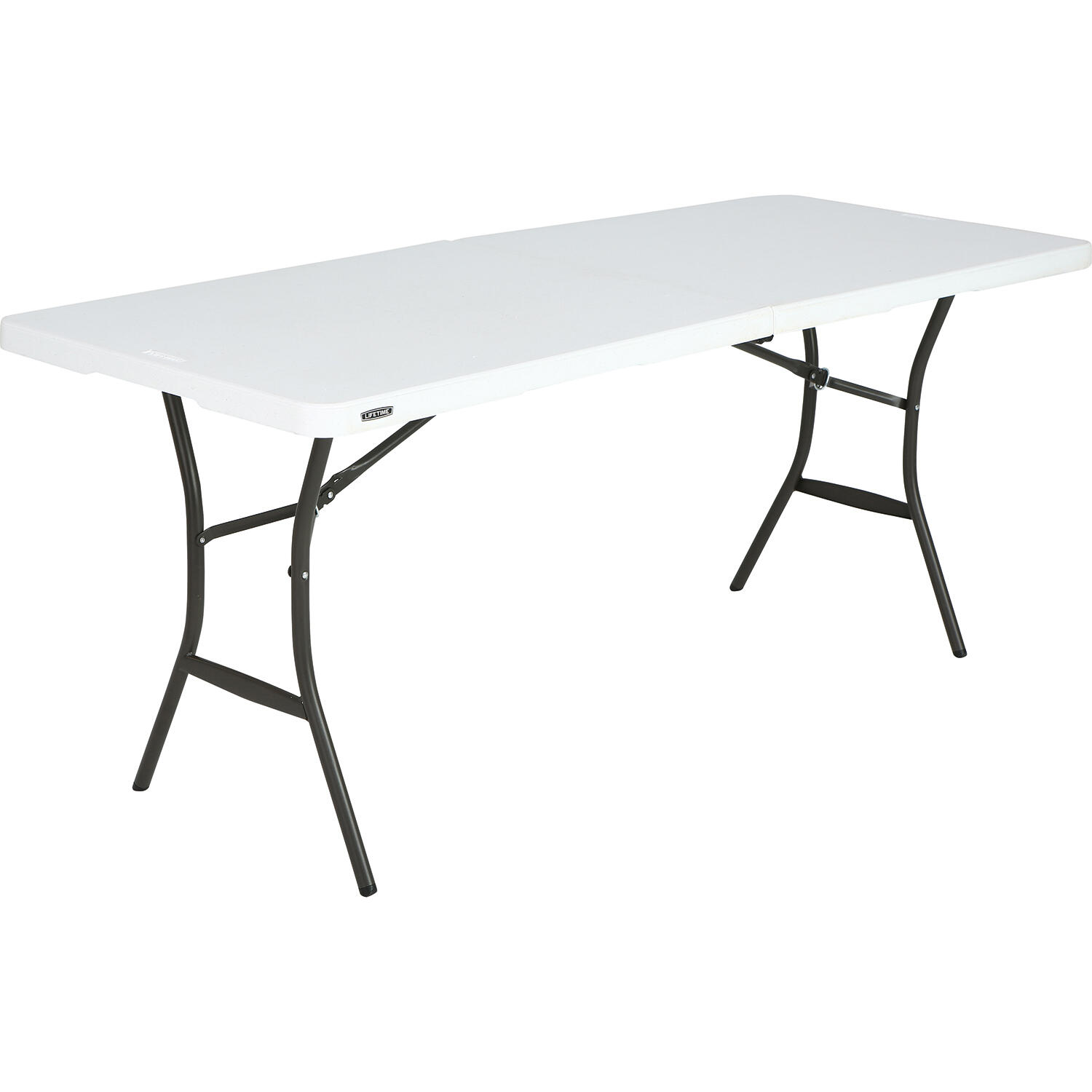 LIFETIME Tavolo da campeggio, Amy 182x70x74cm, Bianco