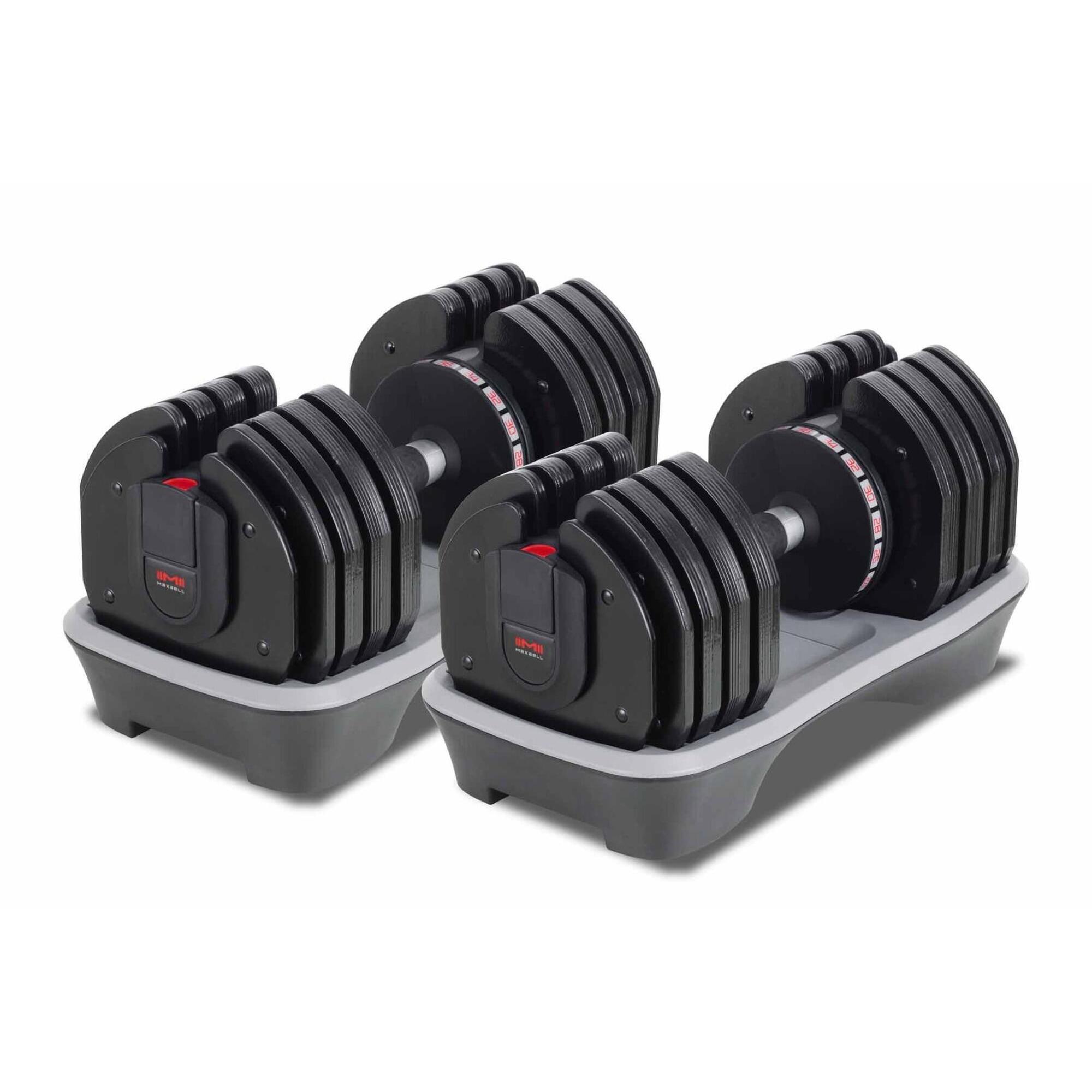 Adjustable Dummbells 2-36 kg + Rack 2/5