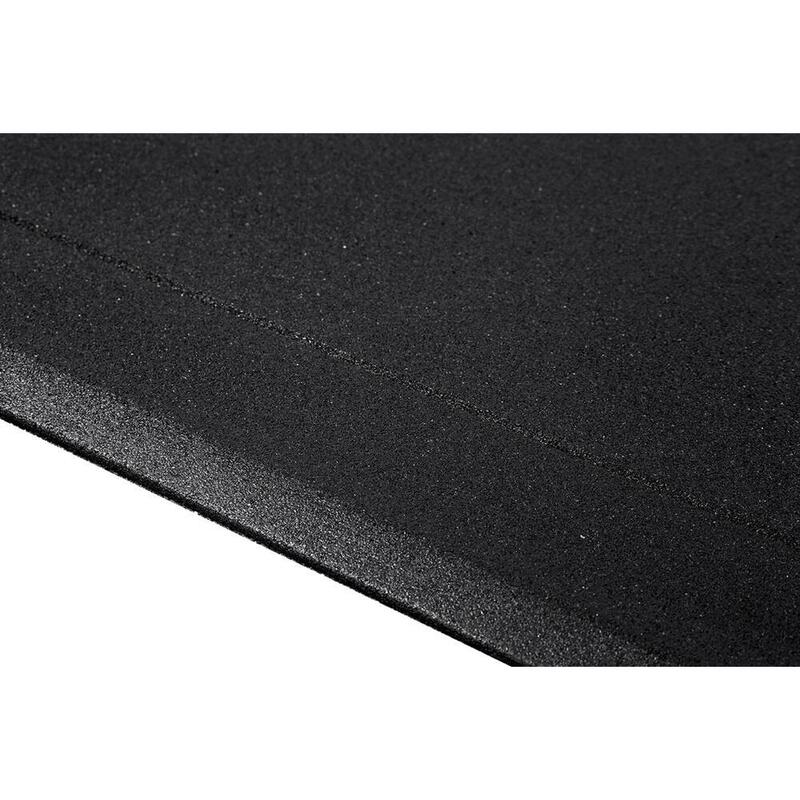 Margine de cauciuc pentru podea sport 20mm - 108x16 cm - Negru