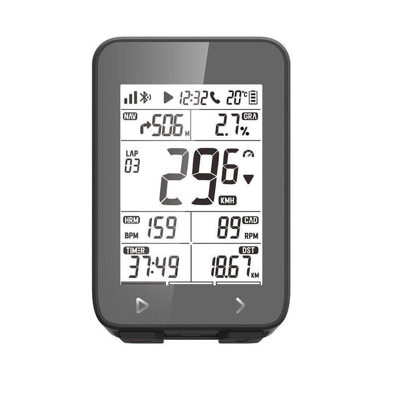 iGPsport iGS320 GPS Fietscomputer met Silicone Hoesje  BH320 - set