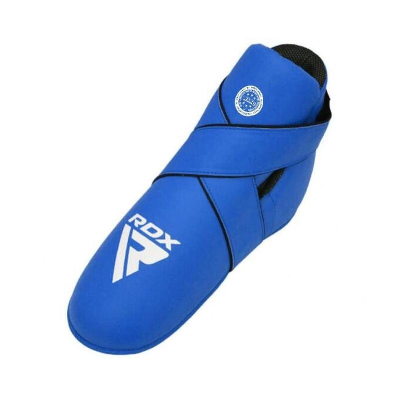 Pair of WAKO approved RDX T1 Blue foot guards