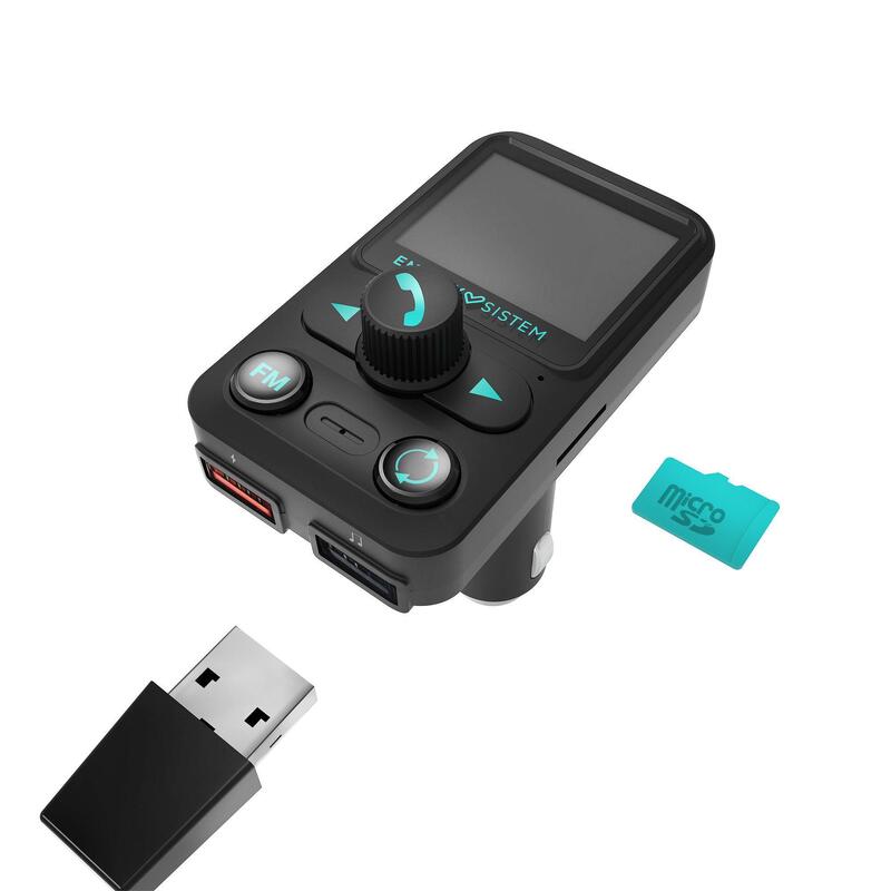 Transmissor FM Energy Sistem Car FM Xtra Bluetooth, microSD, USB MP3