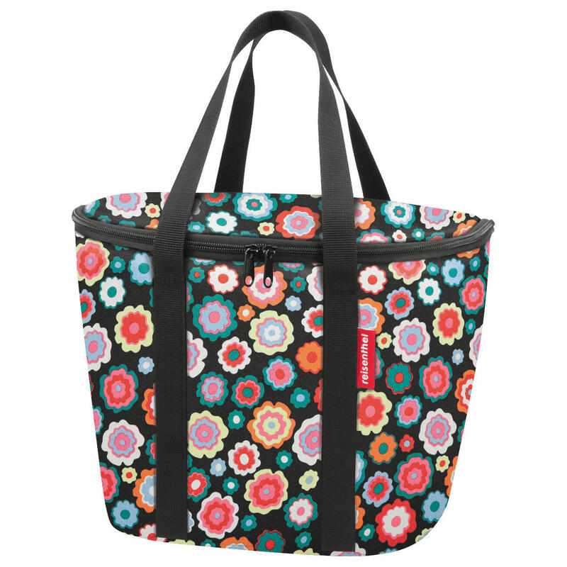 KLICKFIX Sac isotherme pour panier de guidon KLICKfix, happy flowers