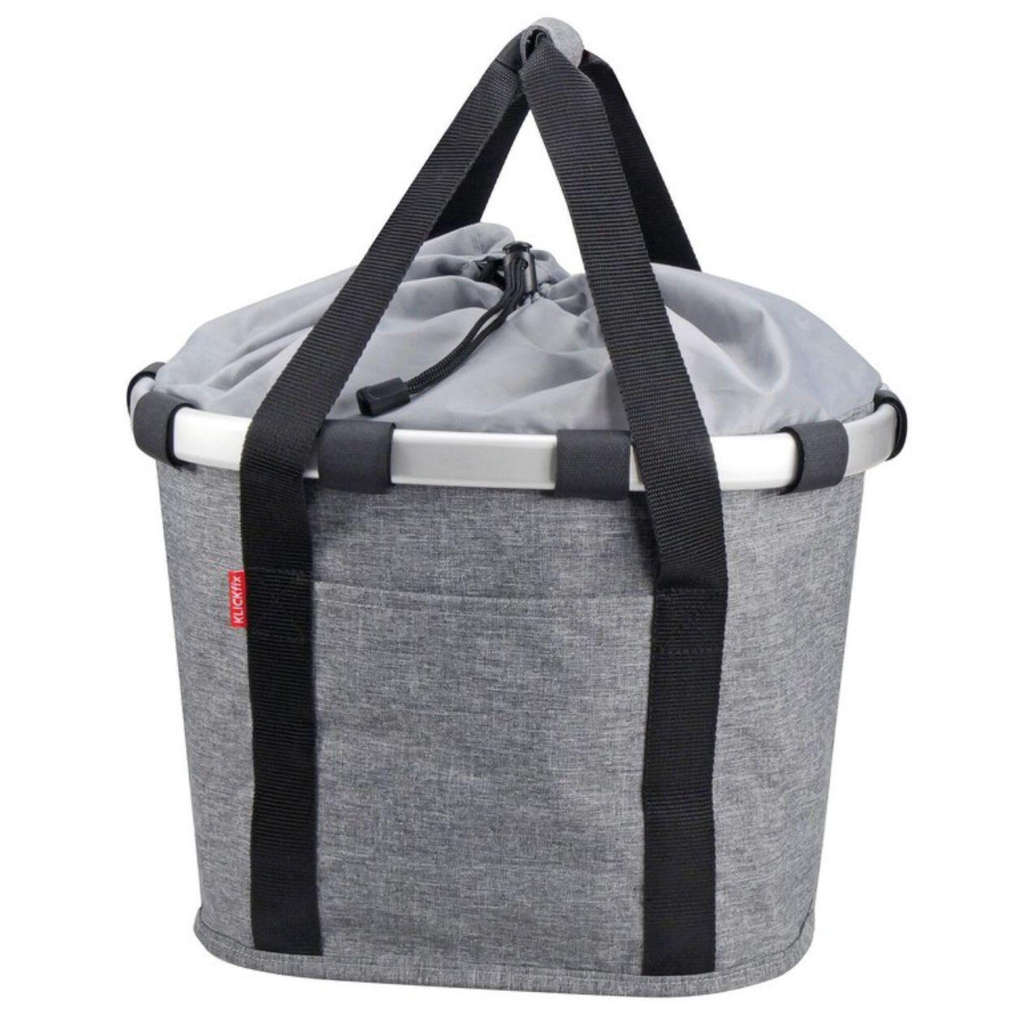 KLICKFIX KLICKFIX Vorderradkorb "Cestino per bicicletta" , argento lucido