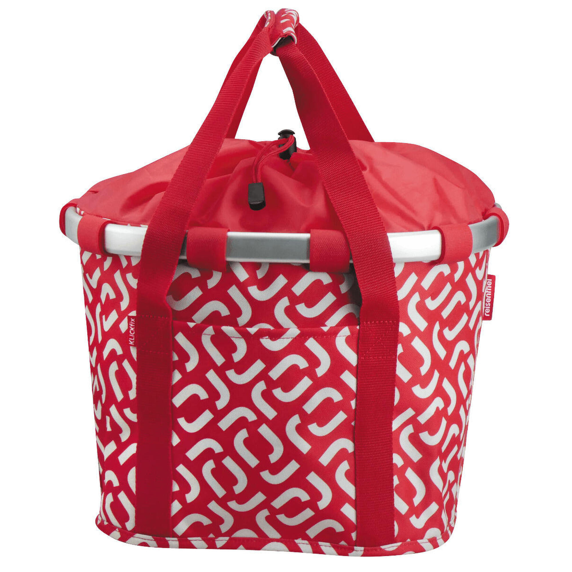 KLICKFIX KLICKFIX Voorwielmand "Bike Basket", kenmerkend rood